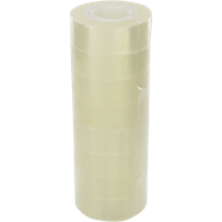 Officetape | PP | 19mm | 33m | transparant | 8 stuks