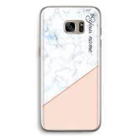 Marmer in stijl: Samsung Galaxy S7 Edge Transparant Hoesje - thumbnail