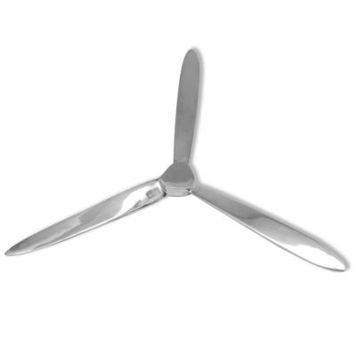 Propeller voor aan de muur 70 cm aluminium zilver