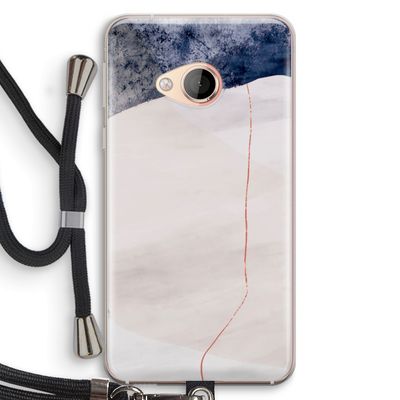 Stone White: HTC U Play Transparant Hoesje met koord