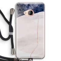 Stone White: HTC U Play Transparant Hoesje met koord