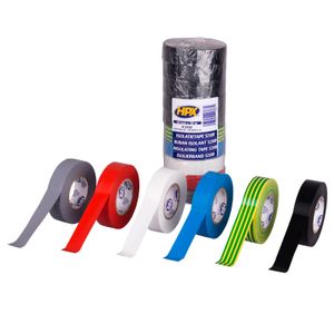 HPX PVC isolatietape VDE | Gemengd | 19mm x 20m | set van 10 - IC1920 - IC1920