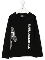 Karl Lagerfeld Kids t-shirt à logo imprimé - Noir