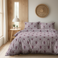 Dekbedovertrek Layered Rainbows - Lits-Jumeaux (240x220 Cm) - Meerkleurig Microvezel - - Fresh And Co - Dekbed-Discounter.nl