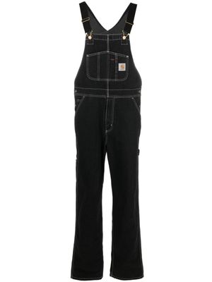 Carhartt WIP salopette droite à patch logo - Noir