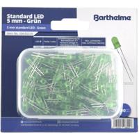 Barthelme LED-assortiment Groen Rond 5 mm 120 mcd 35 ° 20 mA 2 V