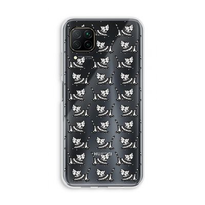 Zwarte poes: Huawei P40 Lite Transparant Hoesje