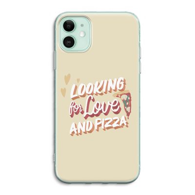 Pizza is the answer: iPhone 11 Transparant Hoesje