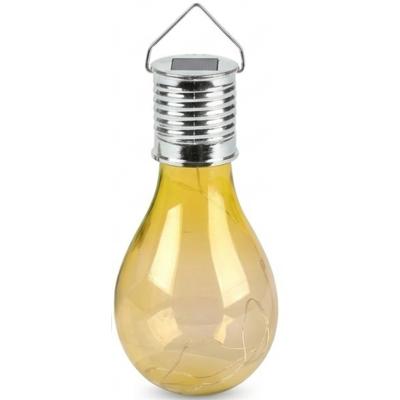 Sunnydays Solar sfeer hanglamp - tuin - lampenbol - geel - kunststof - 15 cm