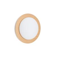 Kave Home Plafondlamp 'Novae' Houtlook, 40cm, kleur Naturel