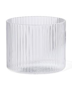 HEMA Glas Voor Geurkaars S Ribbel Transparant (transparant)