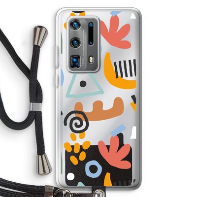 Abstract: Huawei P40 Pro Plus Transparant Hoesje met koord