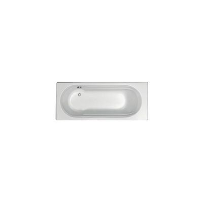 Plieger Ligbad Queen Solo Acryl met Geïntegreerd Douchegedeelte 170x70x43 cm met Poten Wit