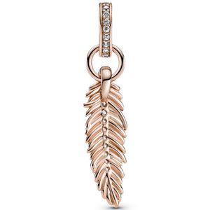 Pandora Rose 789550C01 Hangbedel Sparkling Feather zilver-zirconia rosekleurig