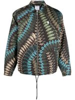 Marcelo Burlon County of Milan veste bomber à motif végétal en jacquard - Marron