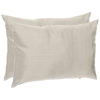 Hesperide Sierkussen - 2x - 30 x 50 cm - beige - polyester - uv/waterbestendig - binnen/buitenkussen