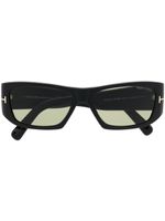 TOM FORD Eyewear lunettes de soleil à monture rectangulaire - Noir