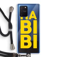 Habibi Blue: Samsung Galaxy Note 10 Lite Transparant Hoesje met koord