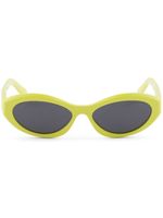 Prada Eyewear lunettes de soleil Symbole à monture ovale - Jaune - thumbnail