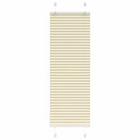 Plissé rolgordijn 40x150 cm stofbreedte 39,4 cm polyester crème