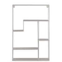 Leen Bakker - Wandrek Londen 55x35,8x10 Cm - Metaal - Taupe - 35.8x55x10 Cm