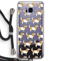 Doggy: Samsung Galaxy S8 Plus Transparant Hoesje met koord
