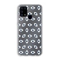 Eyes pattern: Samsung Galaxy M31 Transparant Hoesje