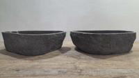Wasbakken riviersteen set RL250306AB, 53x37x15 cm