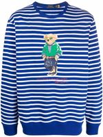 Polo Ralph Lauren sweat rayé à imprimé graphique - Bleu