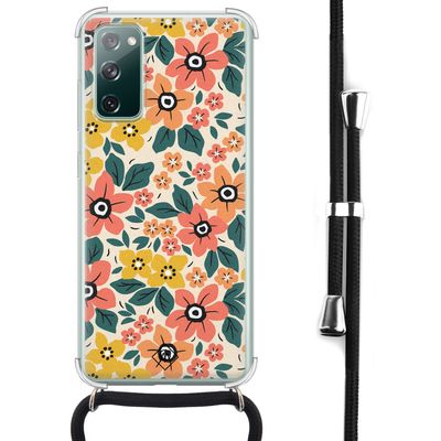 Samsung Galaxy S20 FE hoesje met koord - Blossom