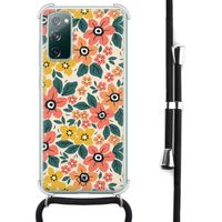Samsung Galaxy S20 FE hoesje met koord - Blossom