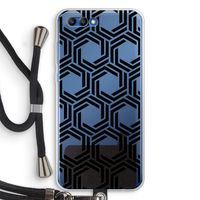 Geometrisch patroon: Honor 10 Transparant Hoesje met koord