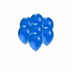 Kleine ballonnen blauw metallic 200 stuks