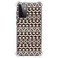 Samsung Galaxy A72 4G/5G Doorzichtige Silicone Hoesje Aztec Brown