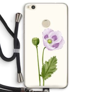 Purple poppy: Huawei Ascend P8 Lite (2017) Transparant Hoesje met koord