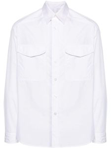 MORDECAI chemise en popeline à rayures - Blanc