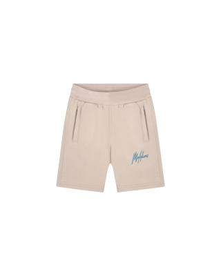 Malelions Zomer short jongens - taupe - Signature - gestreept
