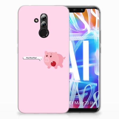 Huawei Mate 20 Lite Telefoonhoesje met Naam Pig Mud Huawei Mate 20 Lite Telefoonhoesje met Naam Pig Mud