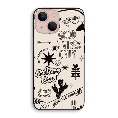 Good vibes: iPhone 13 mini Biologisch afbreekbaar hoesje