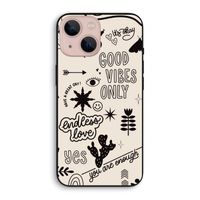 Good vibes: iPhone 13 mini Biologisch afbreekbaar hoesje