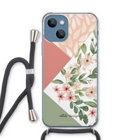 Sweet heaven geometrics: iPhone 13 Transparant Hoesje met koord