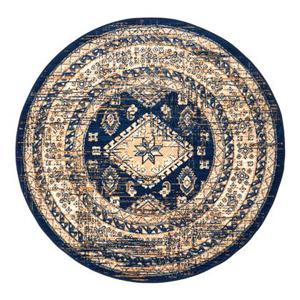 Interieur05 Vloerkleed Vintage Aila Blauw Rond 240cm