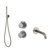 Badset Inbouw Sanilux Hops Met Box Thermostaat Muurbevestiging Gunmetal Sanilux