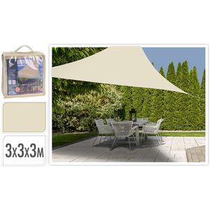 Schaduwdoek driehoek 3x3x3m - off white