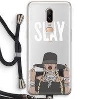 Slay All Day: OnePlus 6 Transparant Hoesje met koord