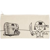 Creativ Company Etui, piraten, afm 21x9 cm, 245 gr, licht naturel, 1 stuk