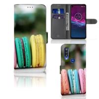 Motorola One Action | Book Cover | Macarons | Portemonnee hoesje