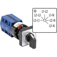 Kraus & Naimer CG4.A025.FS2.F795 Voltmeter omschakelaar 10 A Grijs, Zwart 1 stuk(s) - thumbnail