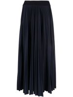 Fabiana Filippi jupe mi-longue à design plissé - Bleu