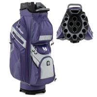 Golfbag met 14 Vakken & Draagriem & Regenhoes & 11 Zakken Lichte Golfkar tas Paars